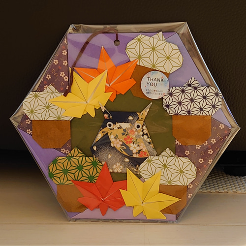 お正月リース♪No.11 11月 折り紙 秋リース 立体・オブジェ 香《KOH》 通販 10300761