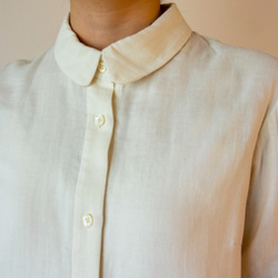 白レースリボンシャツ 5枚目の画像