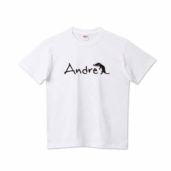 ワニのアンドレ　半袖Tシャツ／カットソー　フリーサイズ　アパレル／アニマルモチーフ 1枚目の画像