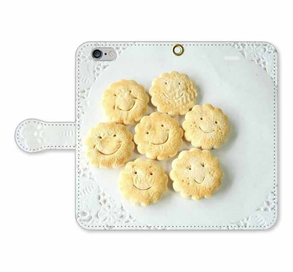 訂單生產*]錢袋子類型iPhone外殼“微笑餅乾01” 第1張的照片