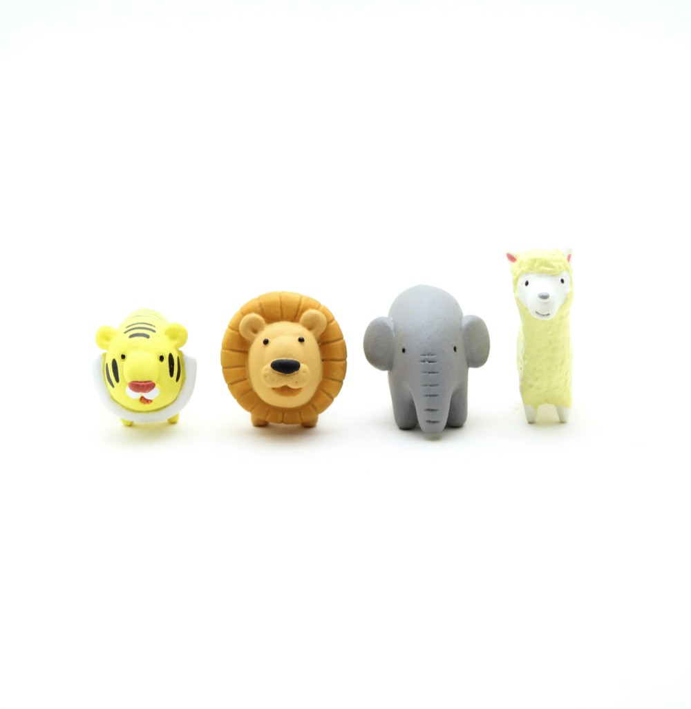 動物フィギュア/ミニチュア ライオンセット（ライオン、ぞう