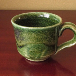 織部コーヒーカップ（窯変） 4枚目の画像