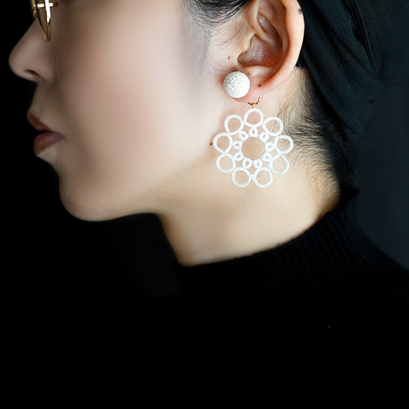 【商談中です】ハンドメイドフックピアス纏め売り⭐綺麗めカラー⭐5ペア 商談中です】ハンドメイドフックピアス纏め売り⭐綺麗めカラー⭐5ペア