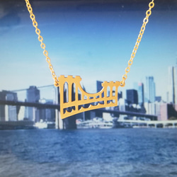 ニューヨークシリーズ “Brooklyn Bridge(ブルックリン橋)” ペンダント【受注製作】 4枚目の画像