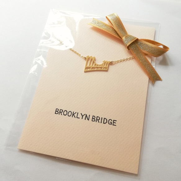 ニューヨークシリーズ “Brooklyn Bridge(ブルックリン橋)” ペンダント【受注製作】 8枚目の画像