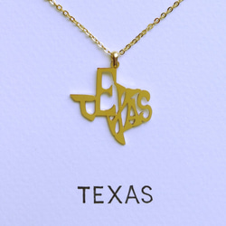 “TEXAS” 文字絵 ペンダント 売上の20％を Robb Elementary Memorial Fund へ寄付 2枚目の画像