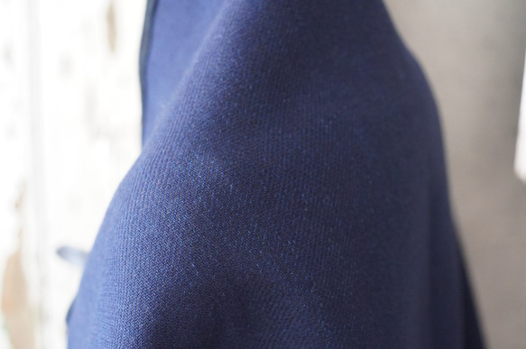 靛藍 x 羊毛搭配和服 ^ ^ 男士也可以穿黑色皮革 第4張的照片