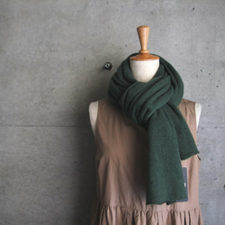 深綠色 ■100%純羊絨披肩懸吊式針織圓領針織衫 輕盈蓬鬆^^ 第1張的照片