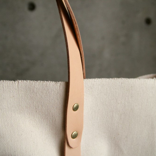 trois clefs 倉敷帆布 栃木レザー ベージュ系 大容量 トートバッグ Trois Clefs トワクレ 栃木レザー 倉敷帆布 本革 トートバッグ