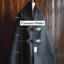 カスタムオーダー　ポンチョ　(サイズ・ベルト変更可)