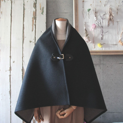 本革 ポンチョ＊