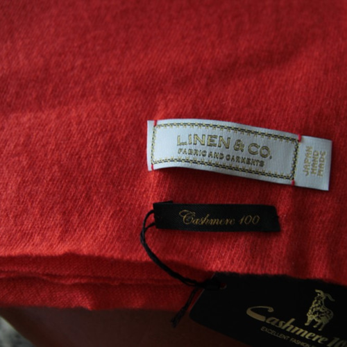 ○テラコッタオレンジ○ カシミア100％ストール ウォッシャブル