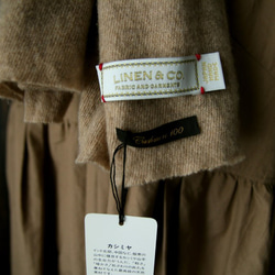 100% 純羊絨 奶茶色 ◎ 可水洗 垂墜針織，手感極佳^ 第3張的照片