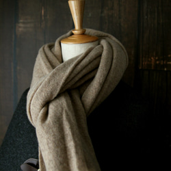 100% 純羊絨 奶茶色 ◎ 可水洗 垂墜針織，手感極佳^ 第7張的照片