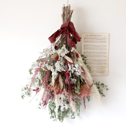 前撮り・ウェディングフォト☆プロテアとピンクッションのドライ