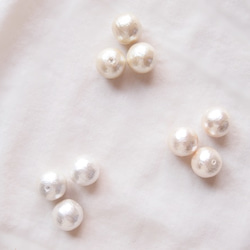 3 Cotton pearls ゆらゆらピアス 4枚目の画像