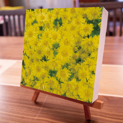 黄色い花束　正方形キャンバスプリント・ファブリックパネル 絵画風の写真でワンランク上のお部屋に 4枚目の画像