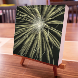 花火の光線　正方形キャンバスプリント・ファブリックパネル 2枚目の画像