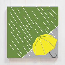 雨傘　正方形キャンバスプリント・ファブリックパネル　 1枚目の画像