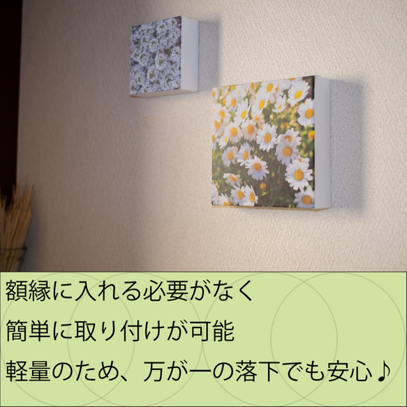 向日葵の死期　正方形キャンバスプリント・ファブリックパネル　フラワーアートでお部屋に彩りを 6枚目の画像