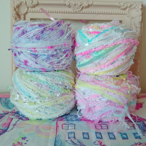 ゆめかわ引き揃え毛糸cotton candyセット 毛糸 ♥cotton candy♥ 通販 