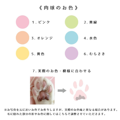写真で作る犬猫肉球キーホルダー（1連）チャーム・形・ パーツが選べ 