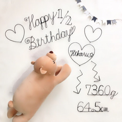 ワイヤークラフト♢Happy Birthday 2枚目の画像