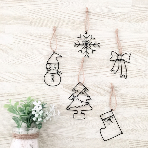 ワイヤークラフト♢ Christmas ガーランド 5点 雑貨・その他 PAL 通販