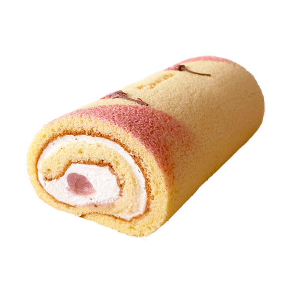 【グルテンフリー】お米のロールケーキ「夢の穂」（桜） 米粉 ロールケーキ ギフト お菓子 小麦粉不使用 1枚目の画像