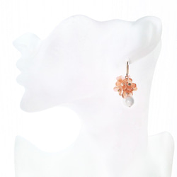 金木樨花造型造型耳針/夾式耳環 第3張的照片