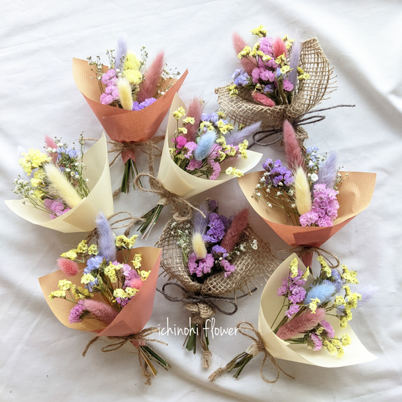 2個セット！ドライフラワー ミニスワッグ プチギフト ウェディング  