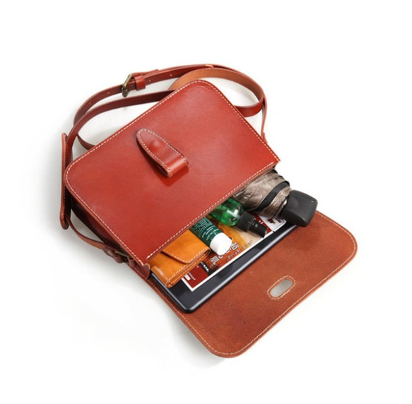 本革 レトロメッセンジャーバッグ 手作りのクラシックレザー 牛革 手提げバッグ 鞄 トートバッグ 4枚目の画像