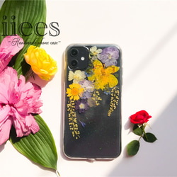 押し花スマホケース Xperia Galaxy iPhone iPhone 押し花ケース 押し花 ケース スマホケース 5枚目の画像
