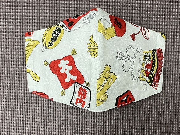 No.572 オーダーマスク　相撲　ハンドメイド　おまとめ割 相撲柄 大入り 東西 幕内 Lサイズ 男女兼用 2層構造 ポケット サイド