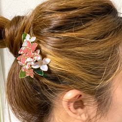 【受注生産】紫陽花のヘアコーム 2枚目の画像