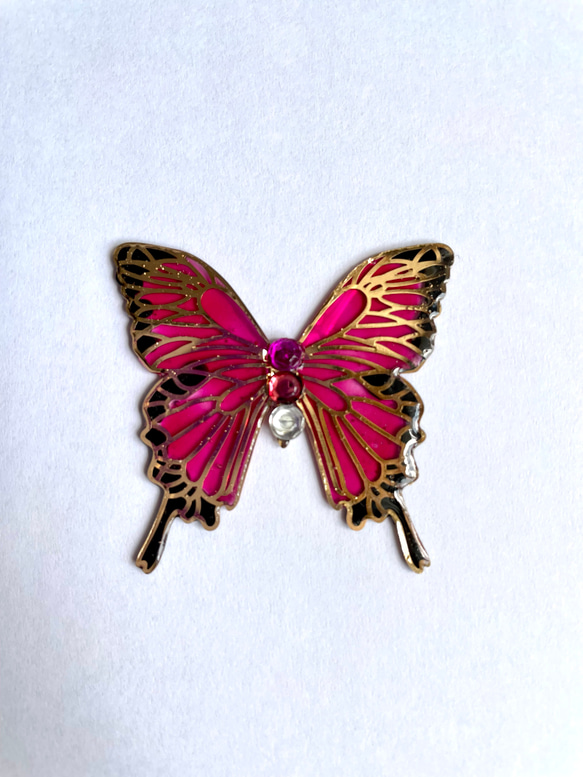 【再販】蝶のヘアクリップ 3枚目の画像