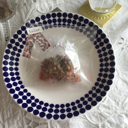 天然アロマ＆ハーブサシェ（バスソルト）5袋 ミナペルホネン＆リバティ