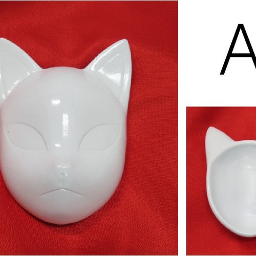 狐のお面 狐面 キャスト ドールサイズ 和風インテリア 素材