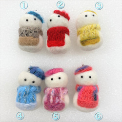 羊毛フェルト雪だるまストラップ 携帯ストラップ 杉並いずみ 通販