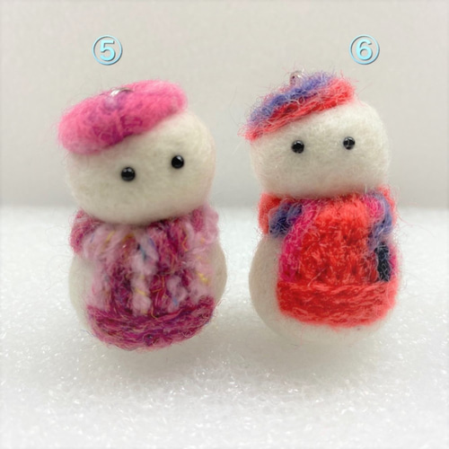 羊毛フェルト雪だるまストラップ 携帯ストラップ 杉並いずみ 通販