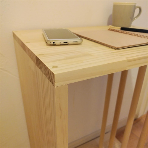 パイン材のワークデスク【ハンドメイド家具】 作業台 ワークデスク‐ハンドメイド家具 cafe de blanc カフェ ド