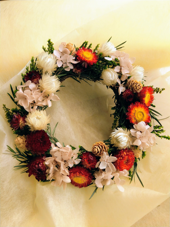 秋の森 ドライフラワーリース 【公式通販】