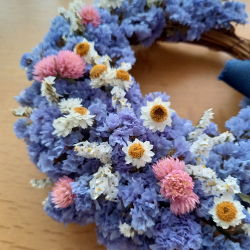 2.スターチスハーフリース スターチスホワイトミックス：ハーフリースM | andbloom