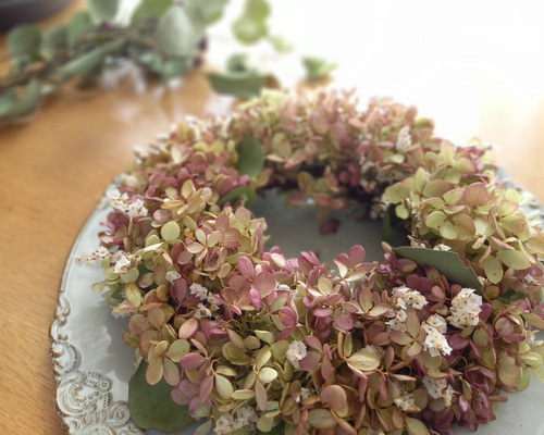 2.秋色水無月オーバルリース 2.秋色水無月オーバルリース 2.秋色水無月オーバルリース