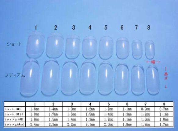 ♡ネイルチップ計測用サンプルチップ♡ 2枚目の画像