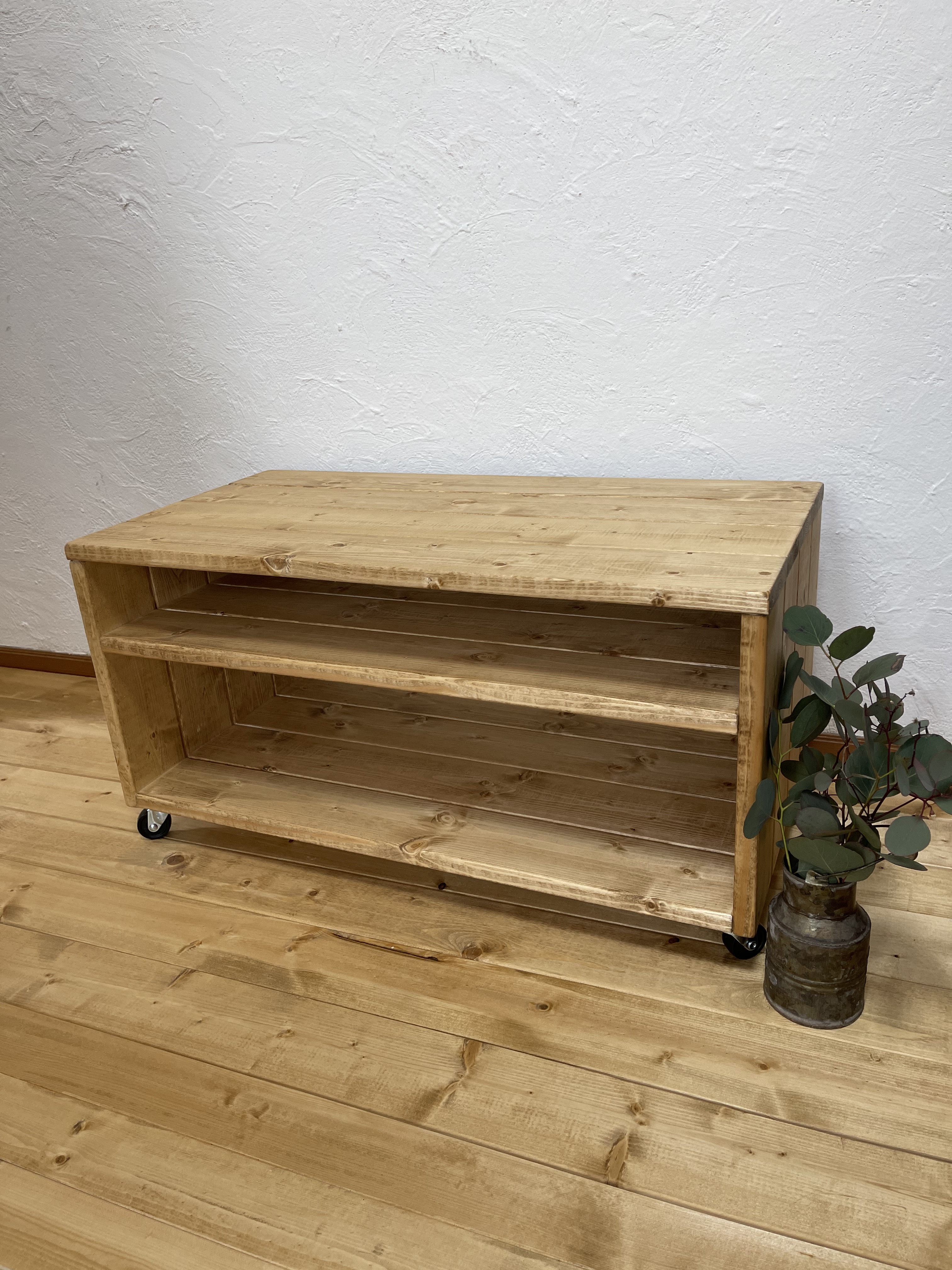 ｈ36ｗ68ｄ35.6/キャスター付き　low　shelf ＊Table　プリンター台