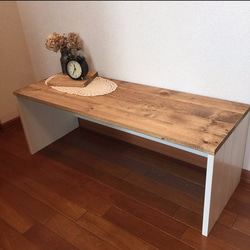 low desk ： D35.6 無垢材 シンプル ローデスク ・ パソコン