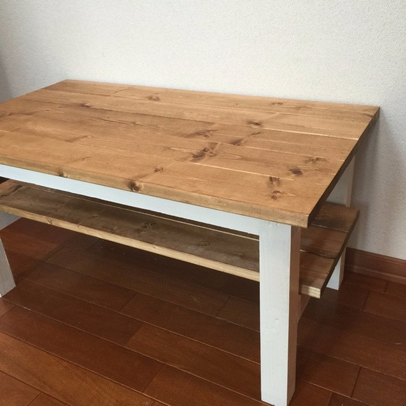 cafe　table： D44.5 Ｗ80　WB　カフェテーブル・ローテーブル 4枚目の画像