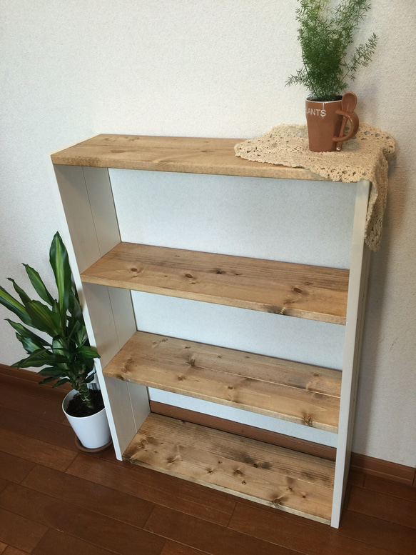 壁際に…奥行きの浅い棚*h85w58d17.8 natural thin rack 棚