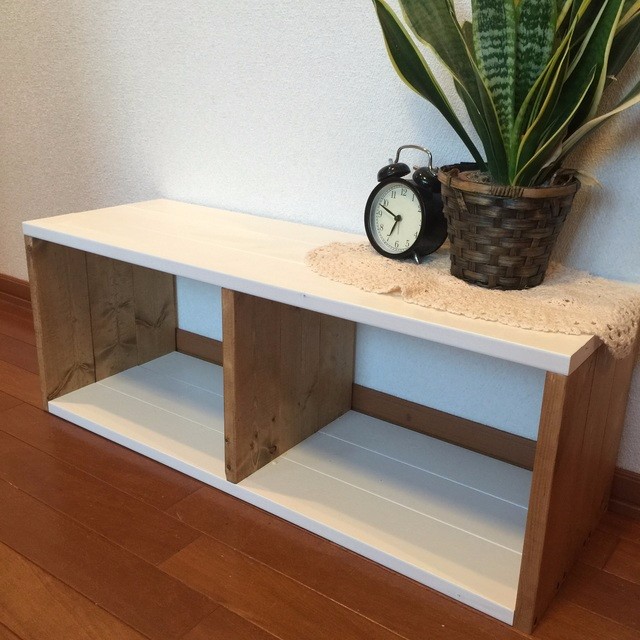 ｈ30ｗ80ｄ26.7　natural 　low　shelf　　ローシェルフ